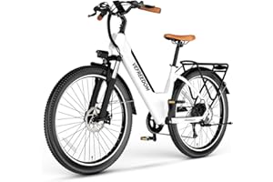VELECTREC 1000W/1500W Peak Electric Bike for Adults,up 80 Miles Removable Battery Ebike, 26/24''" UL Certified Electric Mountain E Bike,Adult Electric Bicycles for Commute Beach Snow