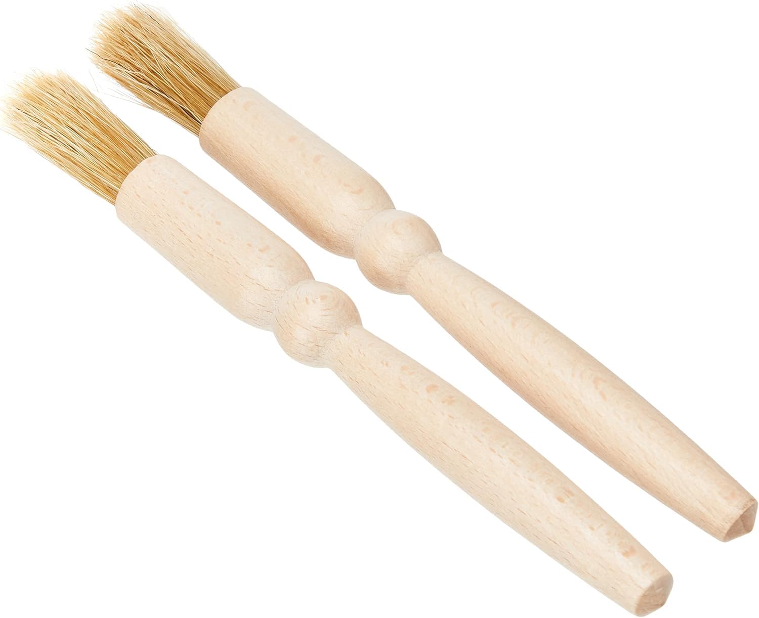 Tala Pastry Brushes Pack of 2, Natural Bristle Baking Brushes for Glazing, Basting & Coating, Essential Kitchen Utensils for Baking & Cooking