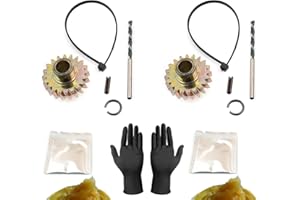 VIP KROM for 2X Trucks Seat Height Adjuster Motor 5609780 Repair Gear + nitrile gloves + grease oil For Chevrolet For GMC For Dodge Ram Town, NATURAL