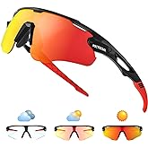 VICTGOAL Cycling Glasses Photochromic Sunglasses for Men Women TR90 Frame Glasses with UV Protection Bike Glasses for Cycling