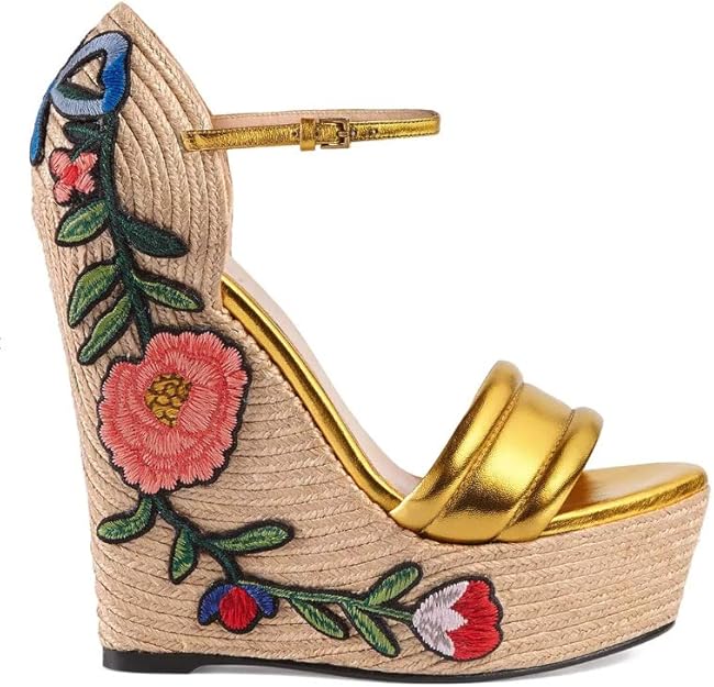 gucci gold platform shoes
