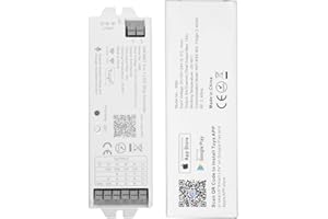 HUSUKU S1 WiFi RF Bluetooth LED Strip Controller, RGB+CCT RGBW 5-in-1, 12V-24V, Smart Life APP Fit for Alexa Echo/Google Assistant Home/Siri