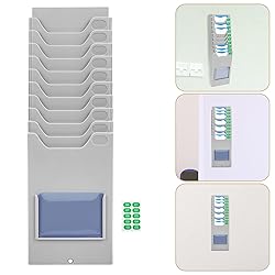 NUOBESTY Time Card Rack Retractable Time Card