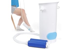 Folklyzo Sock Aid for Putting on Socks - Sock Aid Device for Seniors, Disabled, Pregnant - Sock Helper Easy On Easy Off - Sock Assistant Device No Bending (White)