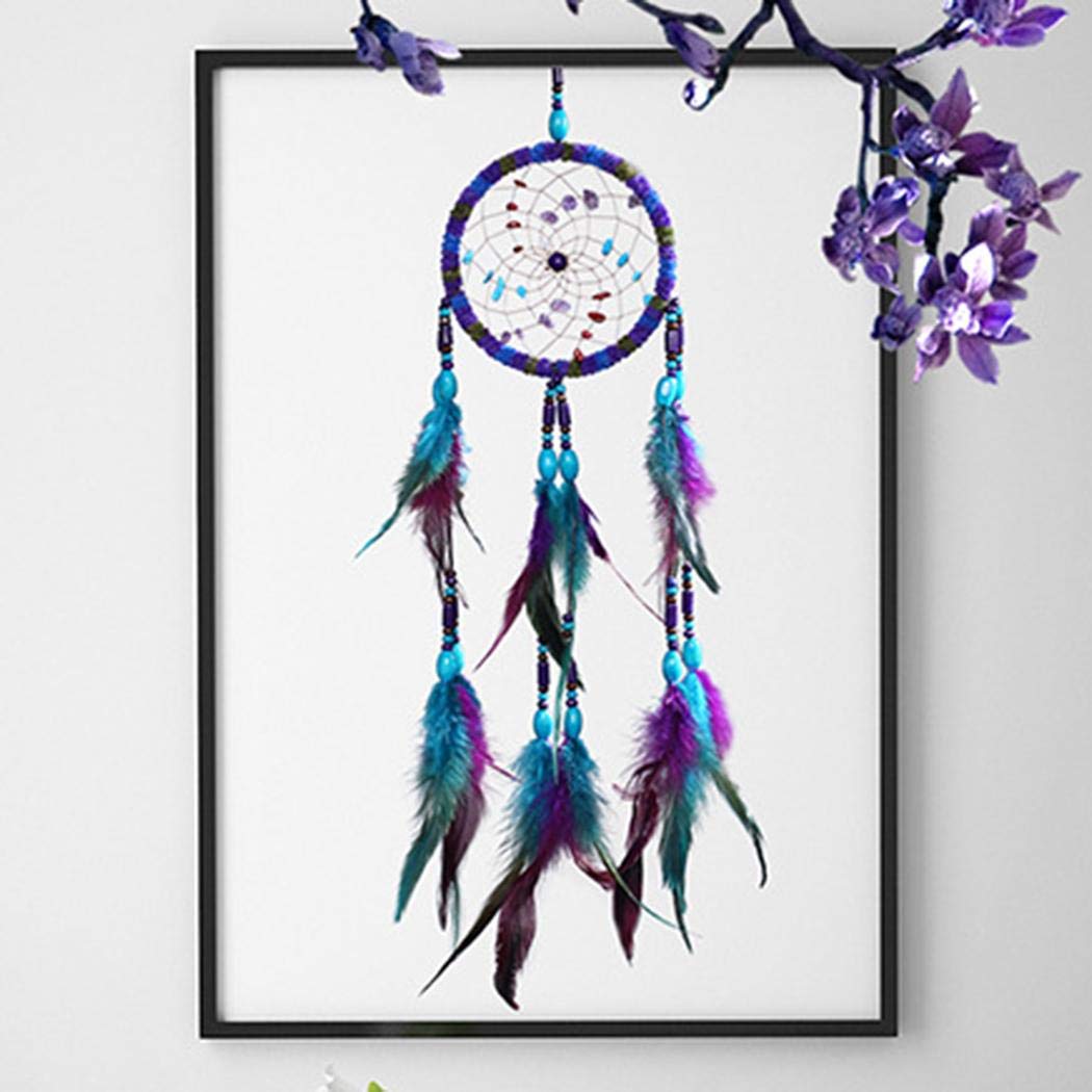 XioNiu New Feather Dreamcatcher Net Home Modern Art Decor Macrame & Knotting