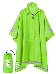 SaphiRose Hooded Rain Poncho Waterproof Raincoat