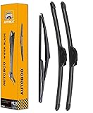 AUTOBOO 26"+17" Windshield Wipers with 12" Rear