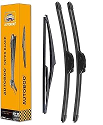 AUTOBOO 26"+17" Windshield Wipers with 12" Rear