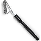 GrillGrate Stainless Steel Grate Valley Bristle-Free Double Helix Grill Cleaning Brush for ModiFIRE Sear Grates
