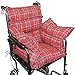 Plaid Comfort Cushion Soft Wheelchair Accessory Helps Prevent Pressure Sores by Rose Healthcare