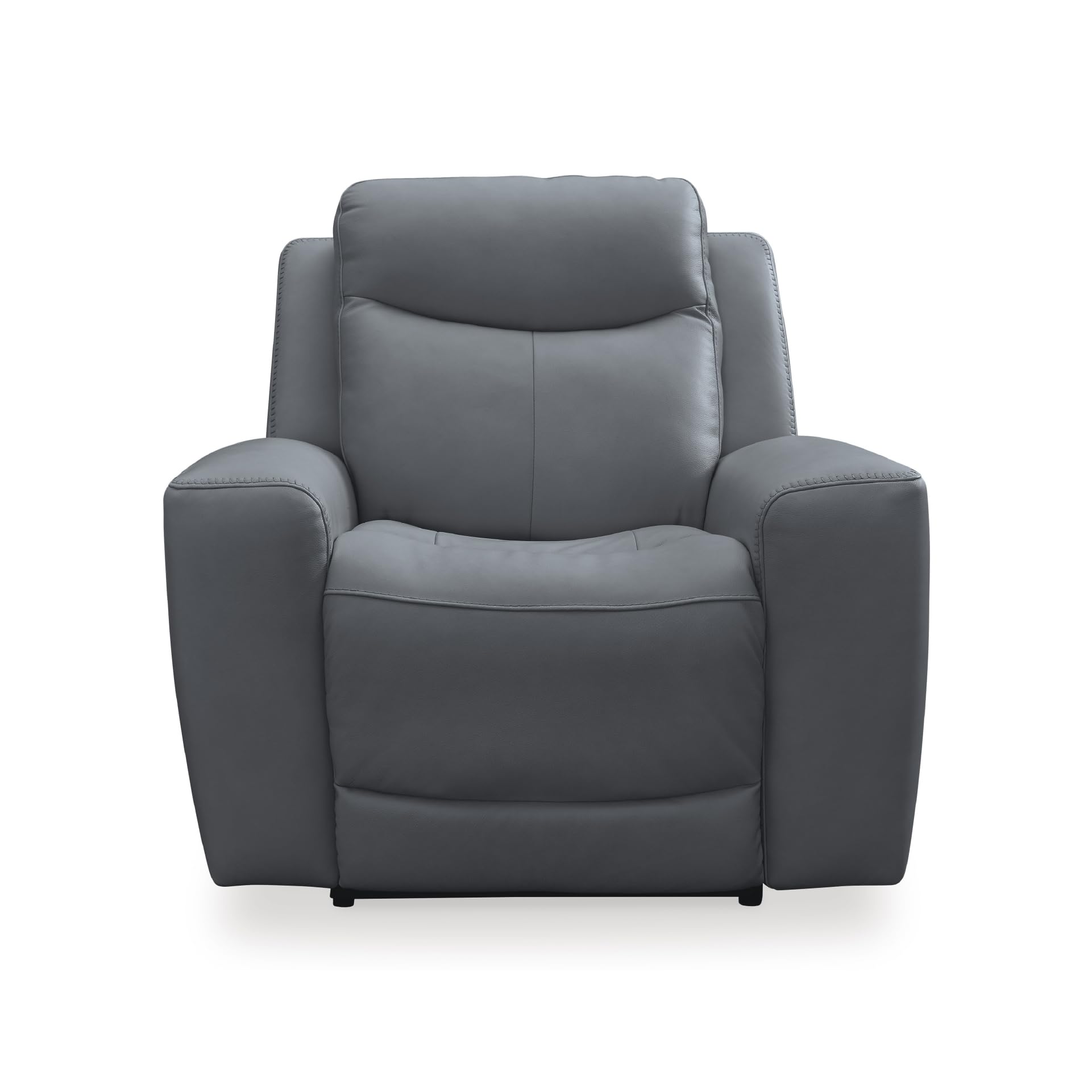 Photo 1 of ****SIMILAR ITEM***IT WOKRS FINE, JUST DIRTY*** *Signature Design by Ashley Mindanao Contemporary Leather Match Upholstered Power Recliner with Adjustable Headrest, Gray