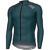 LAMEDA Winter Cycling Jersey for Men Thermal Fleece Windproof Bike Jersey for Cold Weather Long Sleeve Bike Jacket