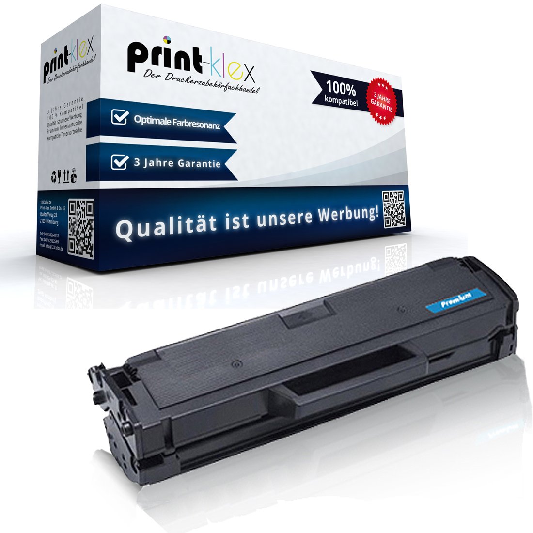 Print-Klex Compatible Yield Toner Cartridge XXL for Dell B1160 B1160W B1163W B1165NFW B-1160 B - 1160W B-1163W B-1165NFW 1.500 Pages Toner Black Black