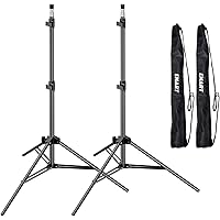 EMART 7 Ft Light Stand for Photography, Portable Photo Video Tripod Stand, Lighting Stand with Carry Case for Speedlight, Fla