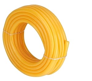 garbnoire Flexible 0.5 inch and 10 Mt Long Garden Water/PVC/Car and Bike Wash Pipe with Hose Connector (Yellow)