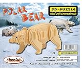 3-D Wooden Puzzle - Polar Bear -Affordable Gift for your Little One! Item #DCHI-WPZ-M023