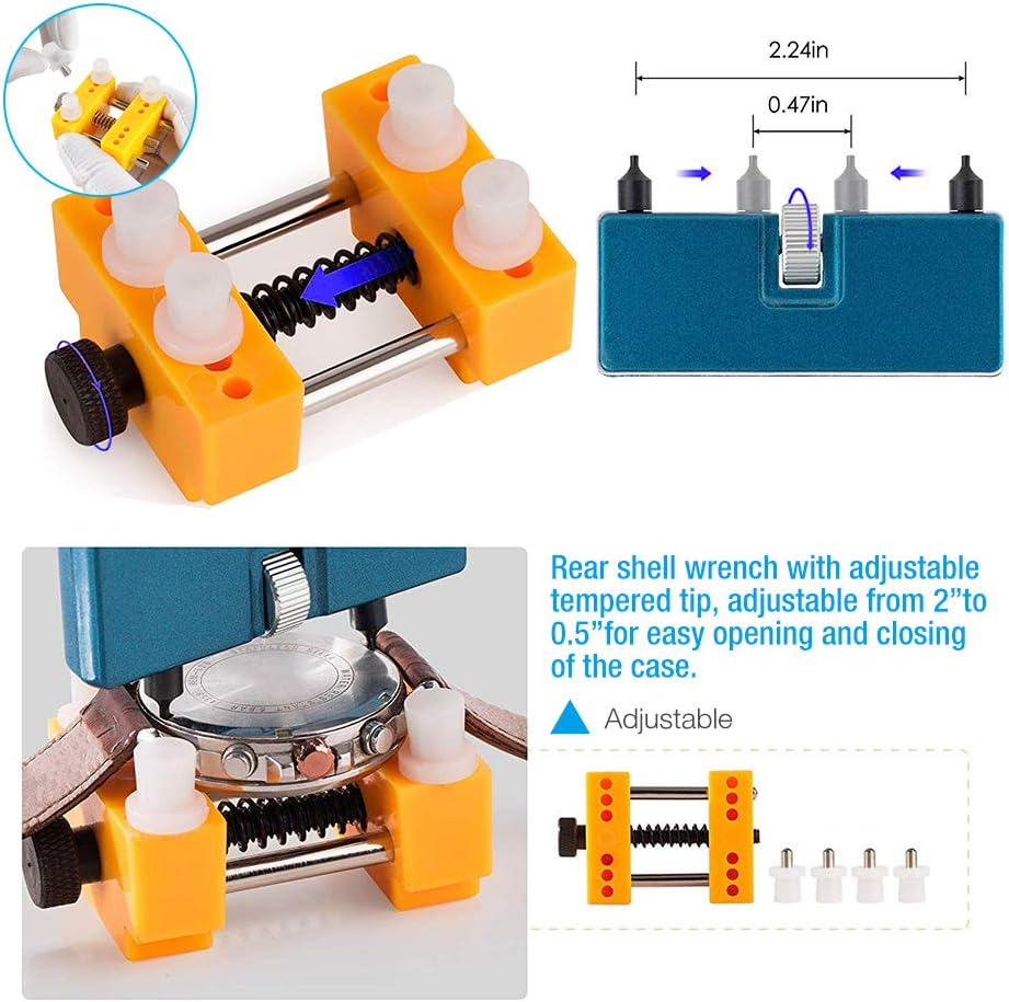 Watch Battery Replacement Tool Kit,Watch Back Case Remover and Watch Opener: Home Improvement