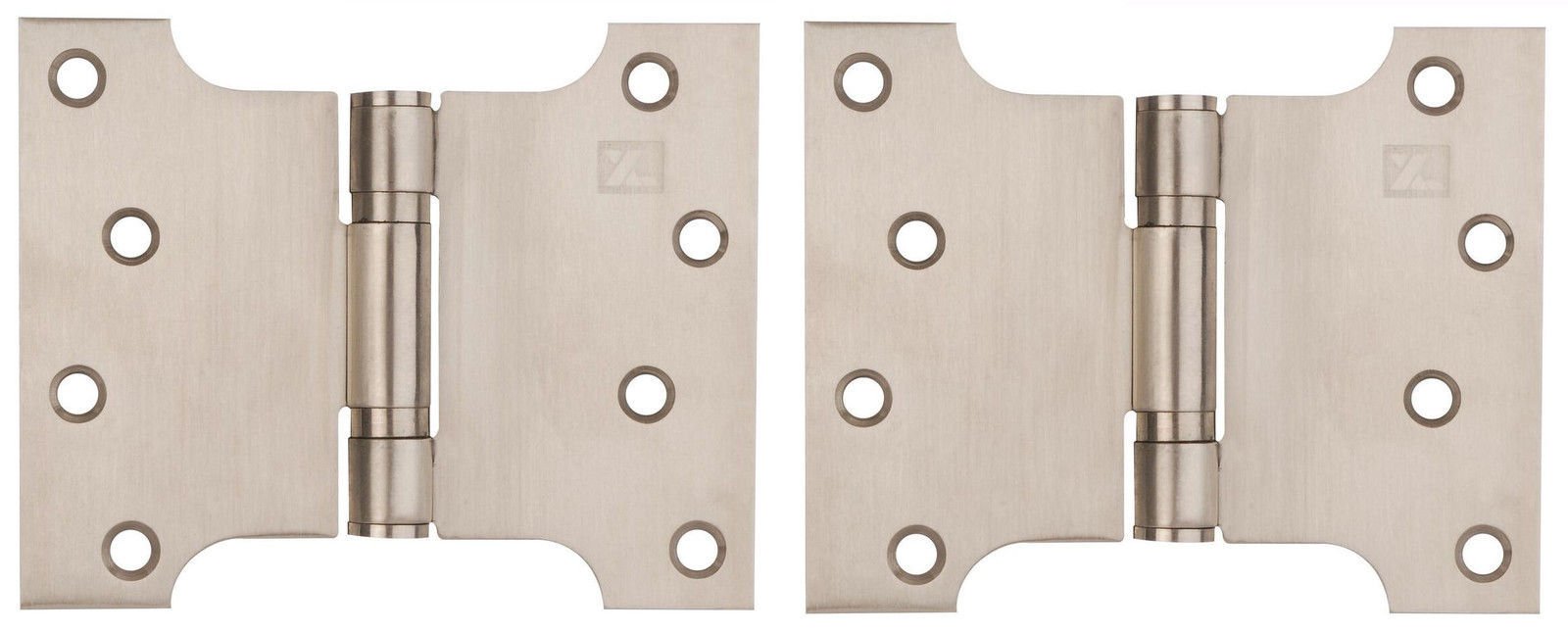 Satin Stainless Steel Button Tipped Parliament Hinges 4 x 3 x 5"