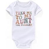 AIZFFZY Take Me To My Aunt You Peasant Baby Clothes Boy Girl Loves Me Auntie Sayings bodysuits