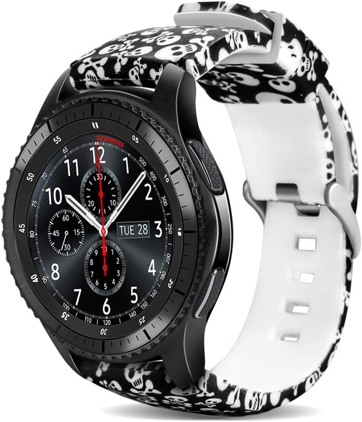 UCAI Galaxy Watch Bands Compatible with Samsung Galaxy Watch 3 45mm/Gear S3 Frontier/Gear S3 Classic/Galaxy Watch 46mm Smart Watch, Camouflage Soft Silicone Bands Fit 22mm Wristband,Women Men