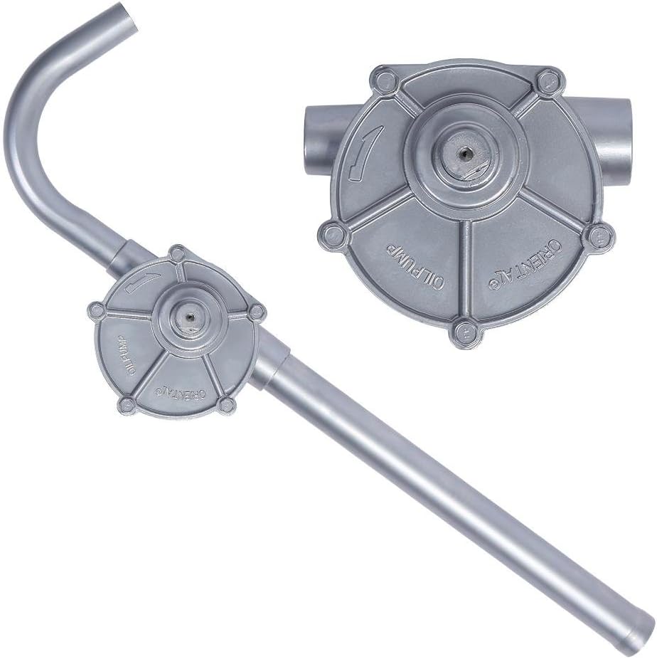 Hand Oil Pump,Hand Crank Oil Barrel Pump for Diesel Aluminium Rotary