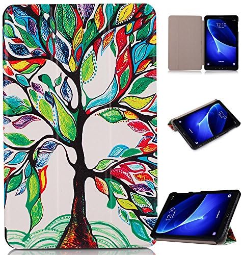 For Samsung Galaxy Tab A6 10.1" T580/T585 Case, Ultra Slim Lightweight Flip Case with Fold Stand Cover Bumper Back Protection Case -LVSQ
