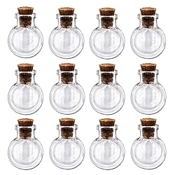MIGK 24pcs Small Mini Glass Jars Bottles with Cork