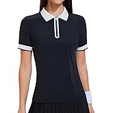 Women's Polos Golf Shirts UPF 50+ Collared Shirt Quick Dry Tennis Work Athletic Tops