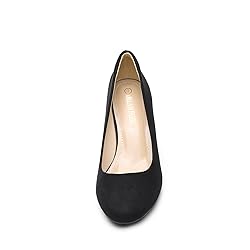 DREAM PAIRS Womens Suede Bridal Wedding Low Heel