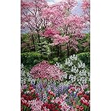 Timeless Treasures Botanic Garden Scenic Garden Fabric By The Yard