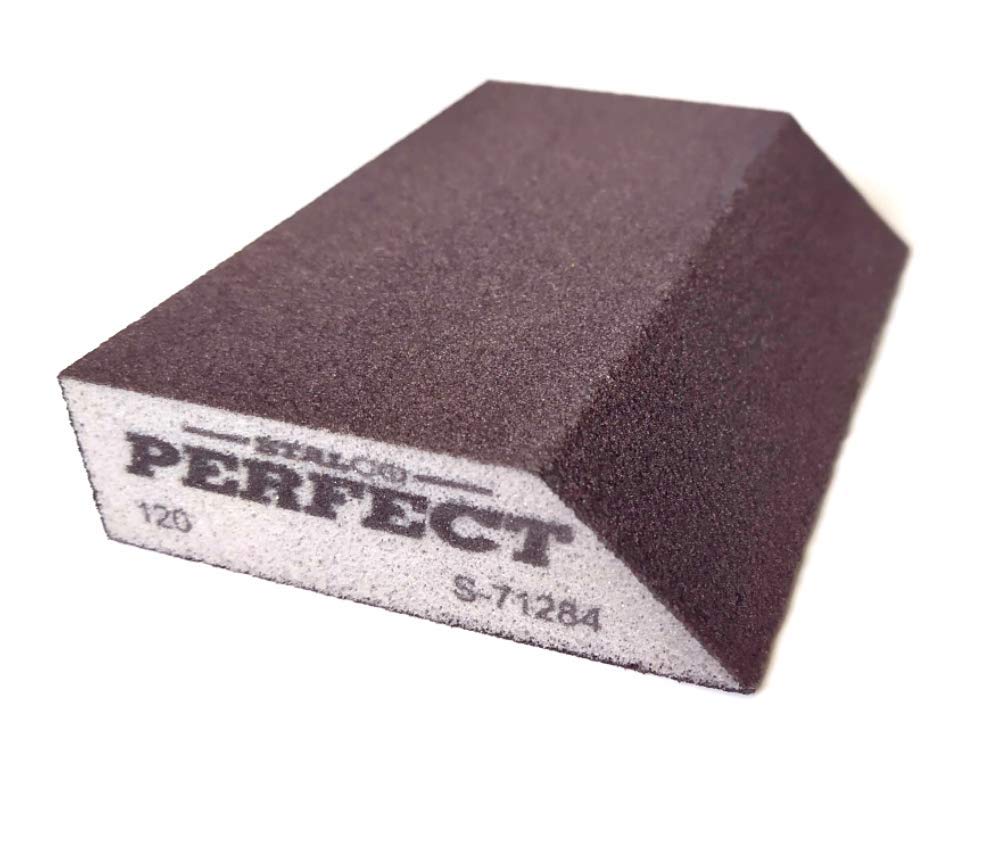 Stalco Perfect Sanding Sponge 120 Grit Slant Sanding Block Sanding Pad