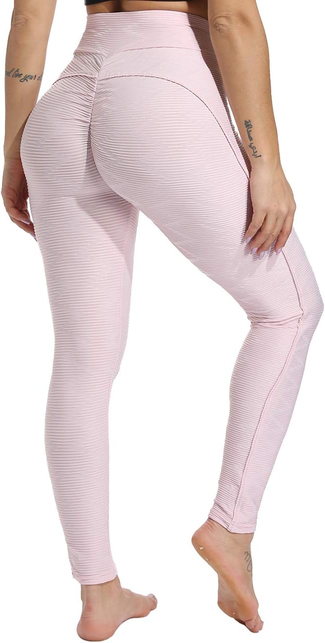 Women Fashion Testure Sports High Waist Legging Gym Fitness Running Slimming Skinny Yoga Pants
