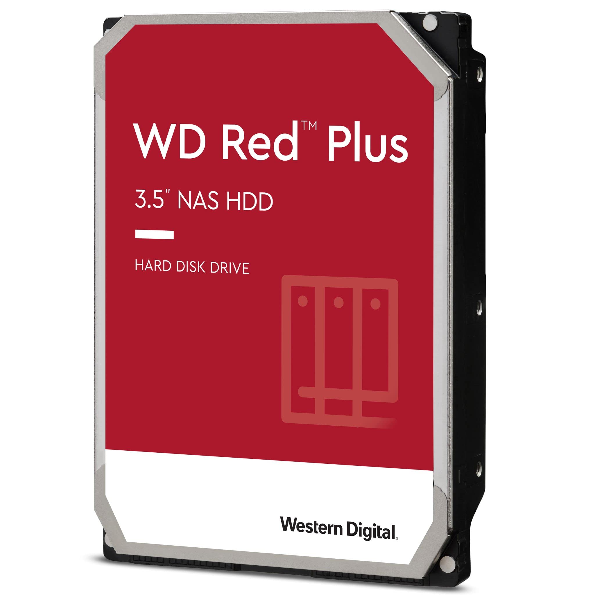 WD Red Plus 2TB NAS 3.5" Internal Hard Drive - 5400 RPM Class, SATA 6 Gb/s, CMR, 128MB Cache