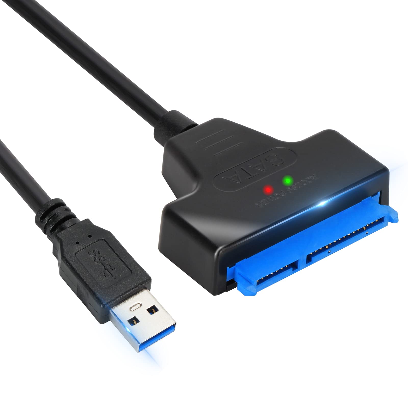VCOM SATA to USB Adapter Cable for 2.5 inch SSD and HDD，USB 3.0 to SATA III Hard Driver Adapter，Support UASP SATA to USB Cable SATA Adapter Cable USB to SATA Adapter HDD to USB SSD Sata Cable