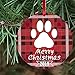 PETCEE Dog Christmas Ornament 2022 Pet Dog Christmas Ornament for Christmas Tree Decorations Dog Puppy Cat Christmas Hanging Ornament Christmas Keepsake Gifts for Pet Dog Cat Lover