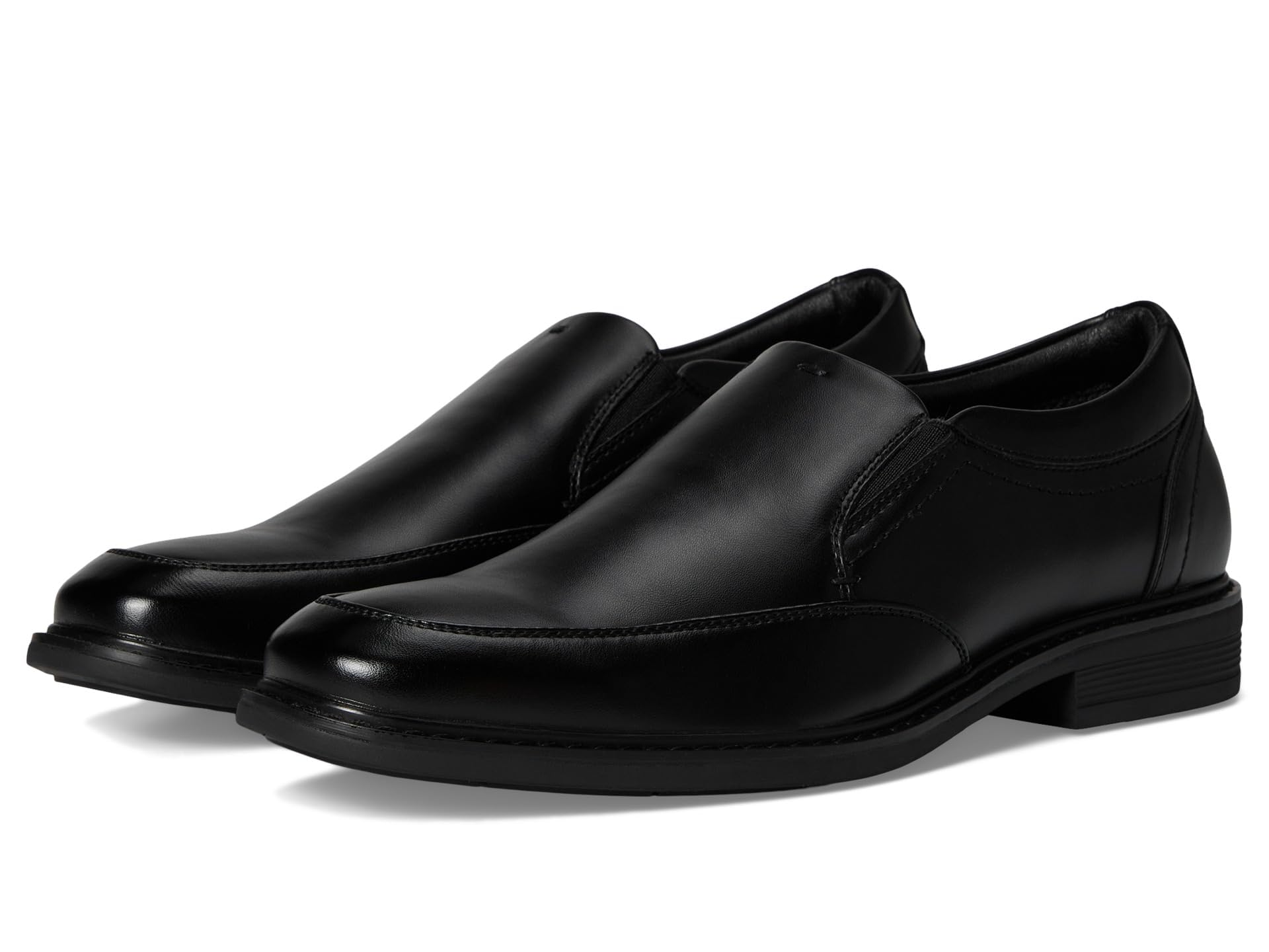 Nunn Bush Men’s Jarvis Moccasin Toe Slip-on Dress Casual Business Loafers, Black, 7
