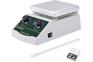LABHOUSE 300℃/ 572℉ Magnetic Stirrer Hot Plate 2L Heated Mixer 2000RPM Lab Stirring W/Stir Bar Recycler Set(Non Digital)