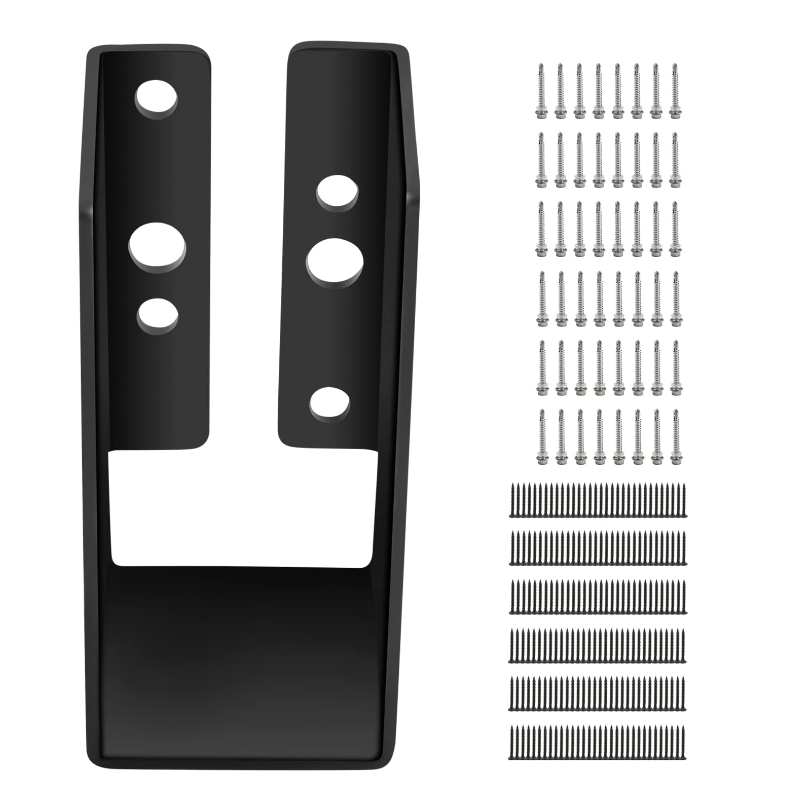 VEVOR Concealed Joist Hanger, 2"x4" Outdoor Accent Concealed-Flange, Pack of 24 Concealed Joist Bracket, Q235 Steel Plate Powder-Coated Concealed Face Mount Joist Hanger Inner 1.6×3.6in for Beam Swing