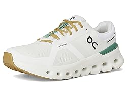 On Men's Cloudrunner 2 Sneaker, White/Green, 12.5