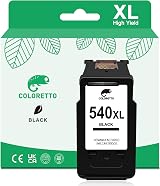 Coloretto 540 XL Black Ink Cartridge for Canon Pixma MG/MX TS Series view 1