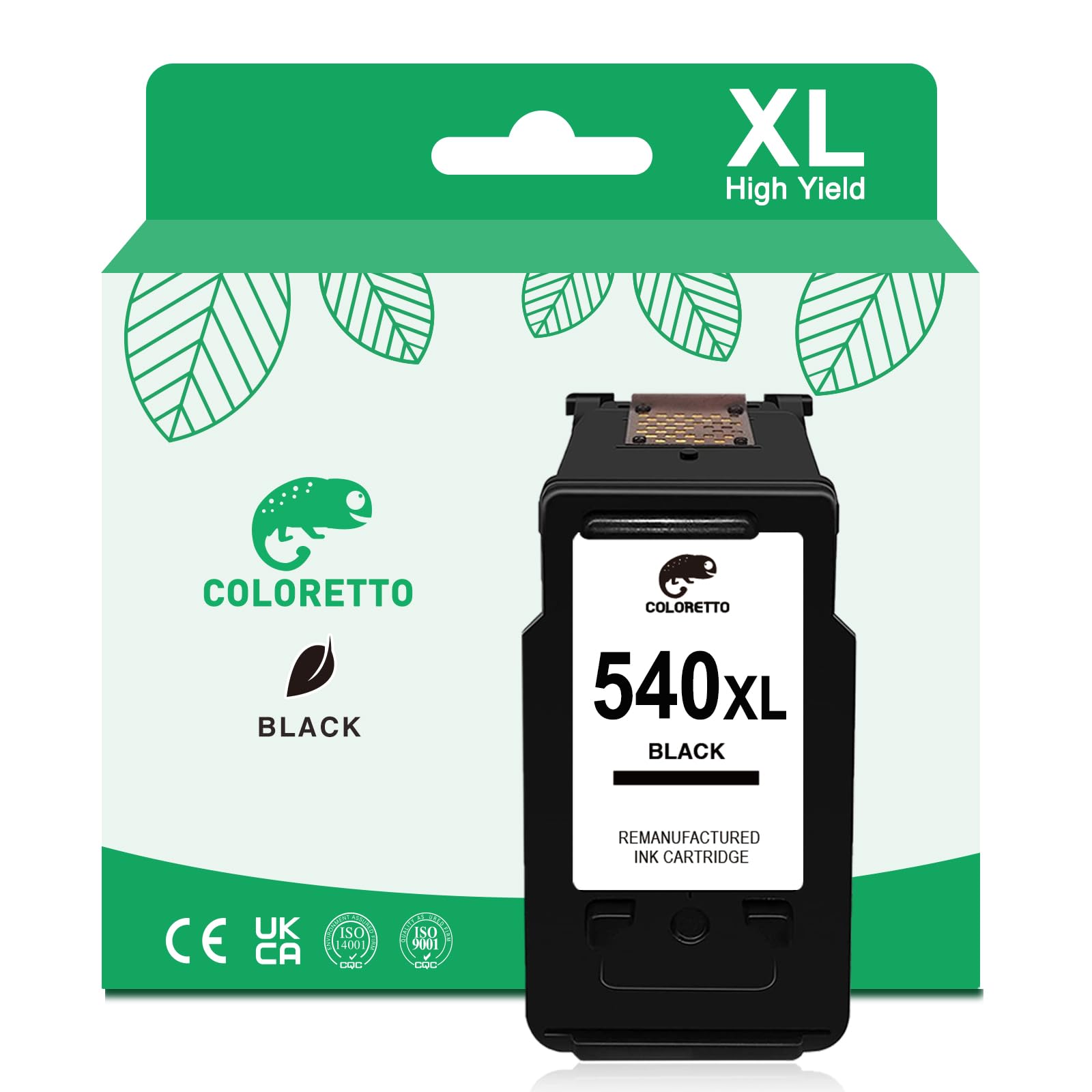 COLORETTO PG-540 XL Black for Canon TS5150 Ink Cartridge 540 XL for MG3650s MG3600 TS5151 MG4250 MG4100 MG3250 MG3550 MG3200 MG3500 MG4200 MX475 MX530 MX455 MX515 540 XL Ink Cartridge Replacement