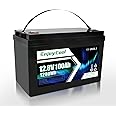 EnjoyCool 12V 100Ah LiFePO4 Battery Built-in 100A BMS,Group 31 Lithium Batteries Deep Cycle & 10 Years Lifespan for RV, Solar Energy, Off Grid, Trolling Motor