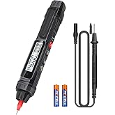 SNAKOL Pen Type Digital Multimeter Voltage Tester NCV Non-Contact Meter 600V Voltmeter, with LCD Backlit Display, Measure AC DC Voltage Resistance Diode Continuity for Electrician Tools