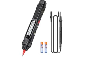 SNAKOL Pen Type Digital Multimeter Voltage Tester NCV Non-Contact Meter 600V Voltmeter, with LCD Backlit Display, Measure AC DC Voltage Resistance Diode Continuity for Electrician Tools