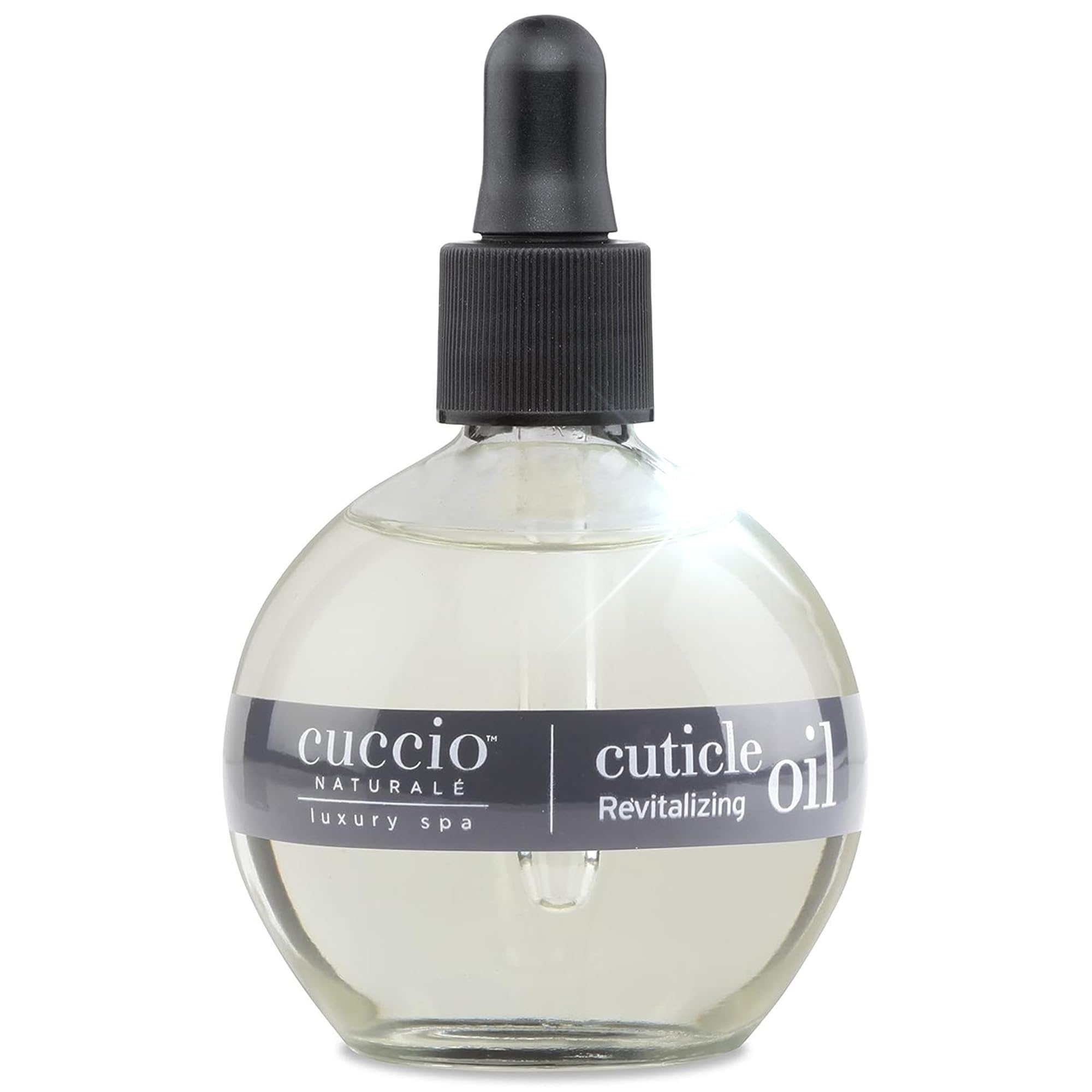 Cuccio Naturale Revitalising Cuticle Oil, 68ml, Nail Oil Cuticle Treatment for Growth, Strength & Hydration with Peach, Vanilla, Almond & Jojoba Oils
