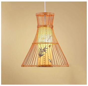 Amazon Com Hn Lighting Chandelier Retro Led Pendant Light Bamboo