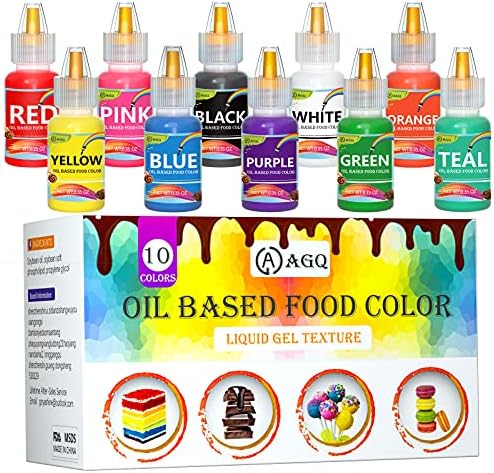 Oil Based Food Coloring for Chocolate - AGQ Oil Food Color Set for ...