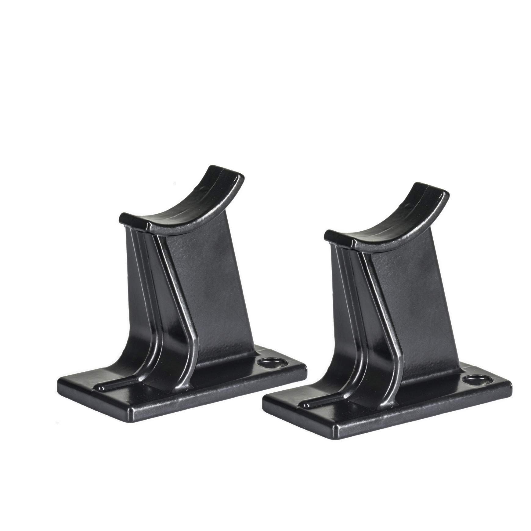 "Valdern" 65mm Height - Pair of Universal Traditional Column Radiator Support Feet Available in White | Black | Anthracite Grey (Black)