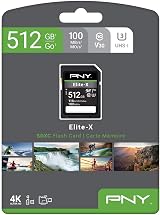 PNY Elite-X SDXC 512GB Class 10 UHS-I U3 100MB/s Memory Card view 9