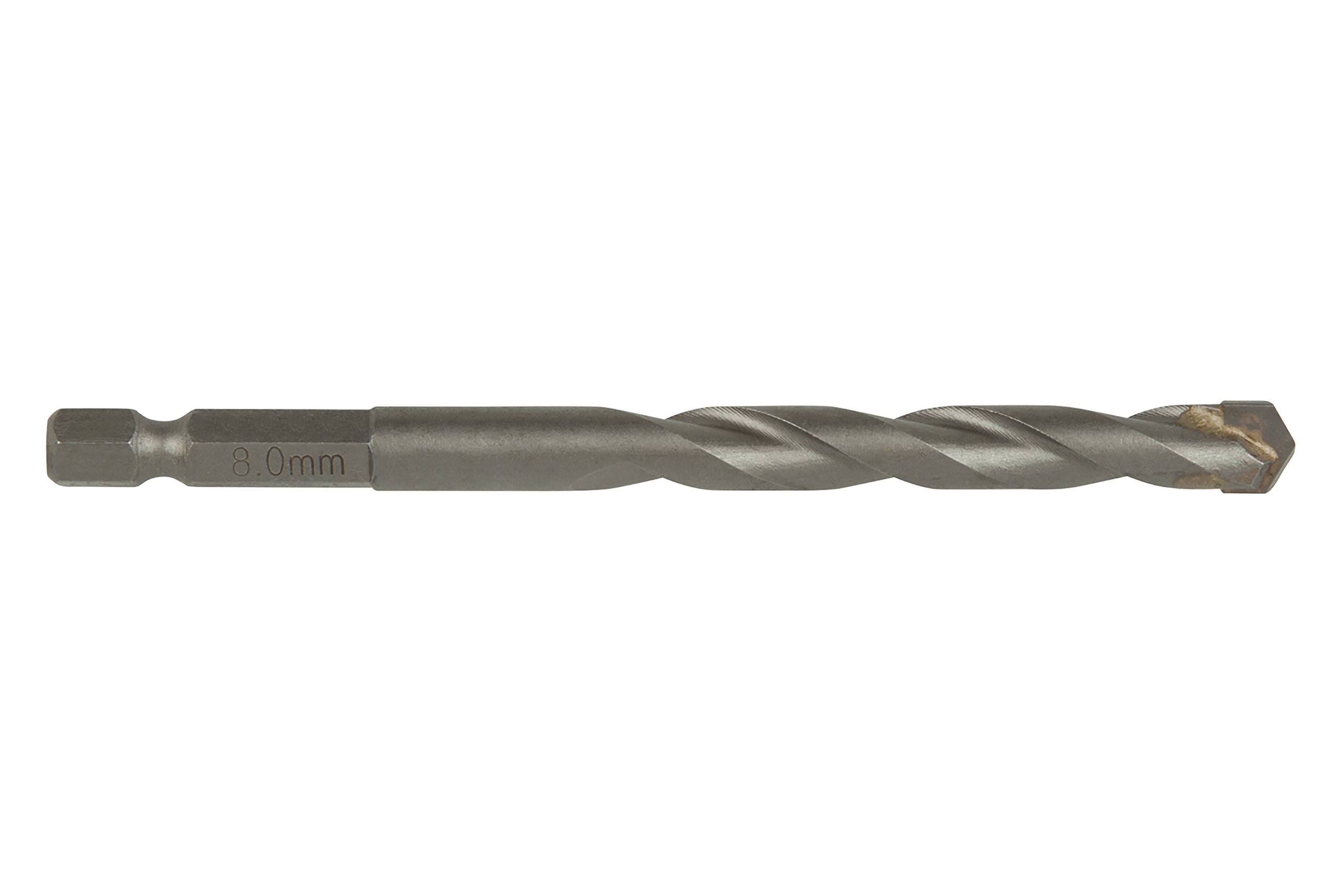 wolfcraft Rock Drill Bit, Tungsten Carbide Tipped, Hexagon Shank, Ø 8 mm I 7269000 I For drilling into brick walls, artificial stone and natural stone